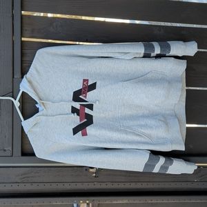Women's RVCA Gray Pullover Hoodie, Size S